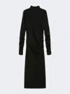 Max Mara Wool Jersey Dress In Black