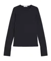Max Mara Wool Jersey T-shirt In Black