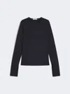 Max Mara Wool Jersey T-shirt In Blue