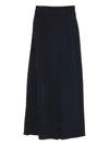 Max Mara Wool Jersey Trousers In Blue