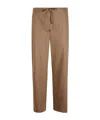 Max Mara Wool Jogging Pants In Brown