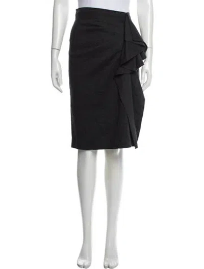 Pre-owned Max Mara Wool Knee-length Skirt In Blue