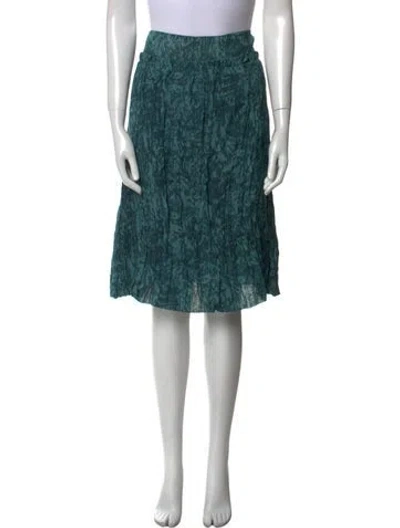 Pre-owned Max Mara Wool Knee-length Skirt In Green