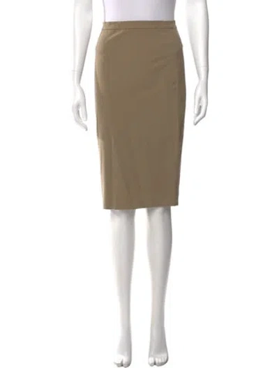 Pre-owned Max Mara Wool Knee-length Skirt In Neutral