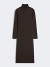 Max Mara Wool Knit Dress In Brown