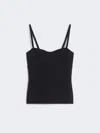 Max Mara Mxmepica Top Fitted Silhouette Spaghetti Straps In Blue