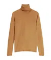 Max Mara Wool And Cashmere Turtleneck Sweater In Brown