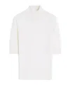Max Mara Cecina Wool High-neck Top In White