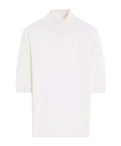 Max Mara Wool Knitted Turtleneck Sweater In Silk