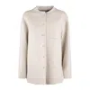 Max Mara Wool Korean-style Jacket In Beige