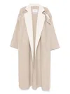 Max Mara Wool Blend Coat Lapel Contrasting