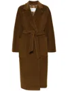 Max Mara Wool Long Coat In Brown