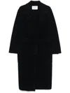 Max Mara 101801 Icon Double-breasted Coat In Black