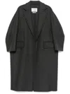 Max Mara Virgin Wool-blend Coat In Grey
