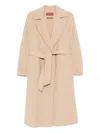 Max Mara Wool Long Coat In Neutral