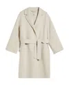 Max Mara Kaki Belted Cashmere Coat In Nude