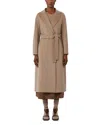 Max Mara Wool Midi Coat In Gray