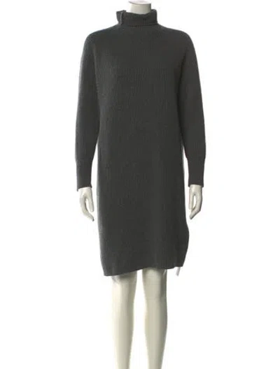 Pre-owned Max Mara Wool Mini Dress In Green