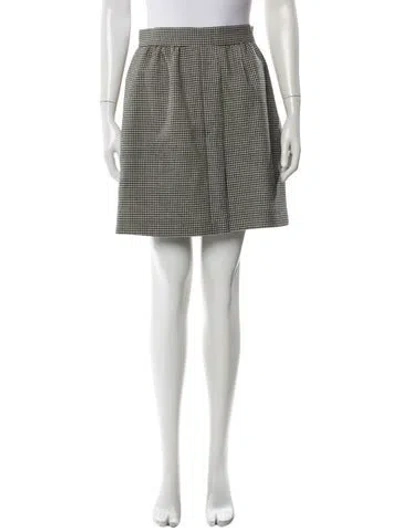 Pre-owned Max Mara Wool Mini Skirt In Black