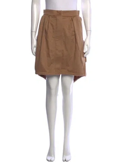 Pre-owned Max Mara Wool Mini Skirt In Brown