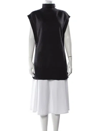 Pre-owned Max Mara Wool Mock Neck Sweater In Multi