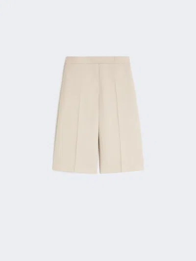 Max Mara Pleated Shorts In Neutral