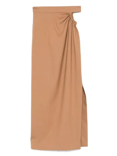 MAX MARA WOOL, MOHAIR AND SILK SKIRT