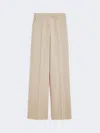 Max Mara Wool, Mohair And Silk Trousers In Green