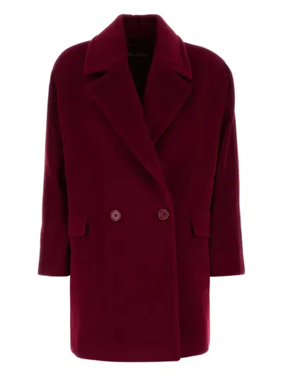 Max Mara Cappotto Molo In Lana Rossa  Donna In Red
