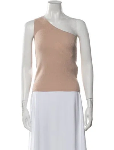 Pre-owned Max Mara Wool One-shoulder Sweater In Neutral
