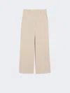 Max Mara Wool Palazzo Trousers In Neutral