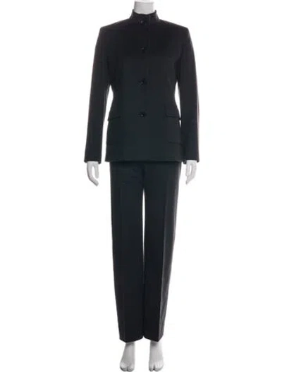 Pre-owned Max Mara Wool Pant Set In Black