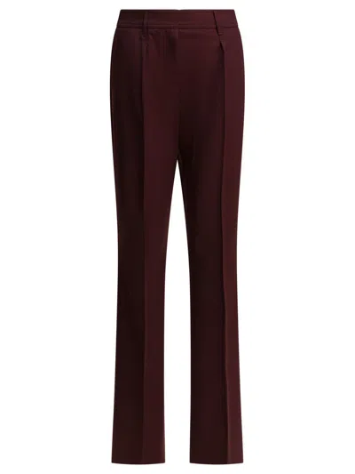Max Mara Wool Pants In Brown