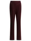 Max Mara Wool Pants In Red
