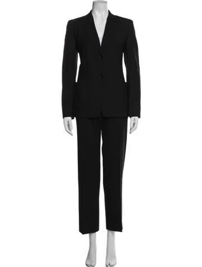 Pre-owned Max Mara Wool Pantsuit In Black