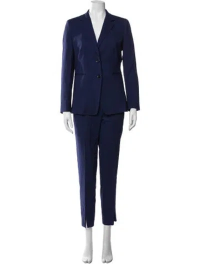 Pre-owned Max Mara Wool Pantsuit In Blue