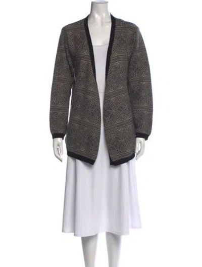 Pre-owned Max Mara Wool Patterned Sweater In Multi