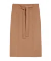 Max Mara Alec Wool Skirt In Pink