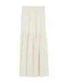 Max Mara Woman Maxi Skirt Cream Size 10 Virgin Wool In White
