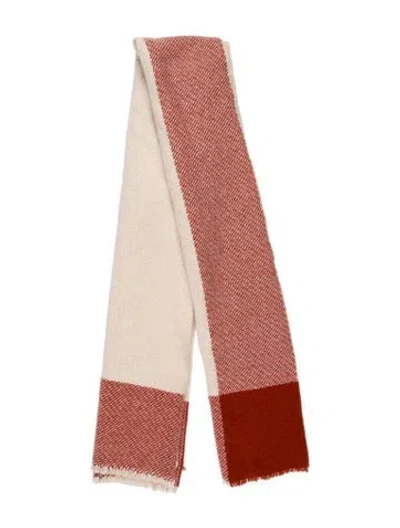 Pre-owned Max Mara Wool Printed Shawl In Neutral