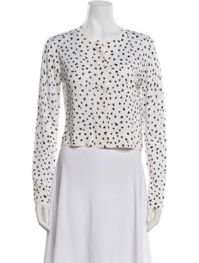 Pre-owned Max Mara Wool Printed Sweater W/ Tags