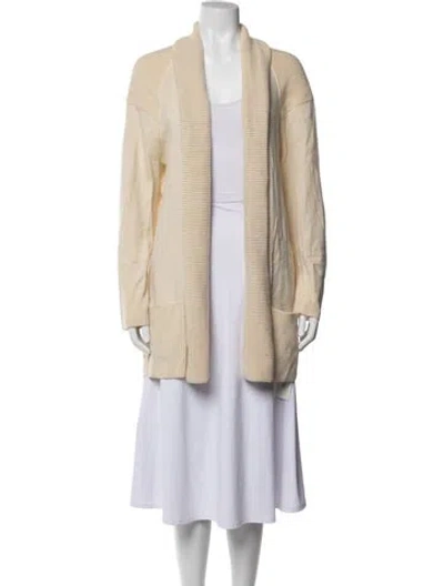 Pre-owned Max Mara Wool Printed Sweater In White