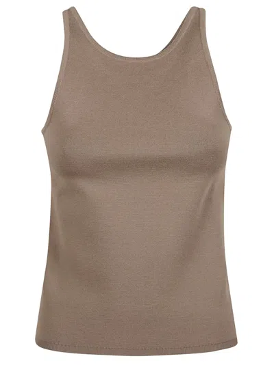 MAX MARA WOOL RIBBED TANK TOP