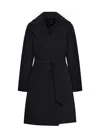 Max Mara Wool Robe Coat In Black
