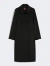 Max Mara Wool Robe Coat In Black