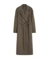 Max Mara Wool Robe Coat In Brown