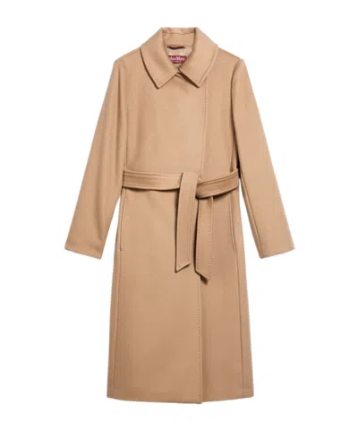 MAX MARA MAX MARA STUDIO BCOLLAG BELTED LONG-SLEEVED COAT