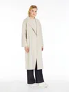 Max Mara Wool Robe Coat In Ecru