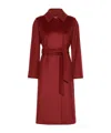 Max Mara Wool Robe Coat In Red