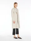 Max Mara Wool Robe Coat In Vanilla